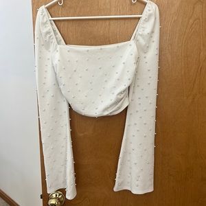 Windsor pearl top
